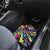 Colorful Bowling Ball and Pins Graphic Car Mats Custom with Paint Splash - Wonder Print Shop