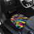 Colorful Bowling Ball and Pins Graphic Car Mats Custom with Paint Splash - Wonder Print Shop