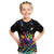 Colorful Bowling Ball and Pins Graphic Kid T Shirt Custom with Paint Splash - Wonder Print Shop