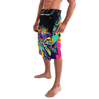 Colorful Bowling Ball and Pins Graphic Lavalava Custom with Paint Splash - Wonder Print Shop