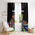 Colorful Bowling Ball and Pins Graphic Window Curtain Custom with Paint Splash - Wonder Print Shop