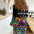 Colorful Bowling Ball and Pins Graphic Women Casual Shirt Custom with Paint Splash - Wonder Print Shop