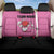 Pink and Black Bowling Back Car Seat Cover Design with Red Ball and Pins and Custom Team Name Graphic - Wonder Print Shop