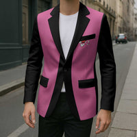 Pink and Black Bowling Blazer Design with Red Ball and Pins and Custom Team Name Graphic - Wonder Print Shop
