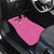 Pink and Black Bowling Car Mats Design with Red Ball and Pins and Custom Team Name Graphic - Wonder Print Shop