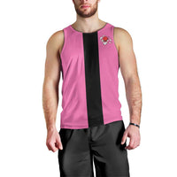 Pink and Black Bowling Men Tank Top Design with Red Ball and Pins and Custom Team Name Graphic - Wonder Print Shop