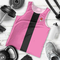 Pink and Black Bowling Men Tank Top Design with Red Ball and Pins and Custom Team Name Graphic - Wonder Print Shop