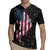 American Flag Bowling Ball and Pins Graphic Rugby Jersey with Black Patterned Background and Custom Team Name Design - Wonder Print Shop