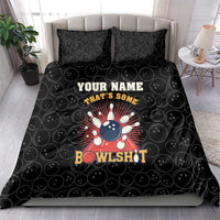 Flaming Bowling Ball Bedding Set with Strike Explosion and Funny Quote Graphic on Bowling - Wonder Print Shop