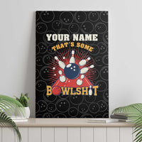 Flaming Bowling Ball Canvas Wall Art with Strike Explosion and Funny Quote Graphic on Bowling - Wonder Print Shop