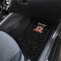 Flaming Bowling Ball Car Mats with Strike Explosion and Funny Quote Graphic on Bowling - Wonder Print Shop