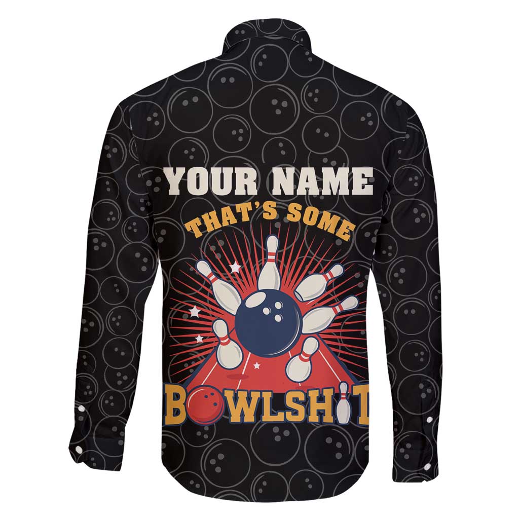 Flaming Bowling Ball Family Matching Long Sleeve Bodycon Dress and Hawaiian Shirt with Strike Explosion and Funny Quote Graphic on Bowling - Wonder Print Shop