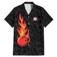 Flaming Bowling Ball Family Matching Mermaid Dress and Hawaiian Shirt with Strike Explosion and Funny Quote Graphic on Bowling - Wonder Print Shop