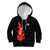 Flaming Bowling Ball Kid Hoodie with Strike Explosion and Funny Quote Graphic on Bowling - Wonder Print Shop