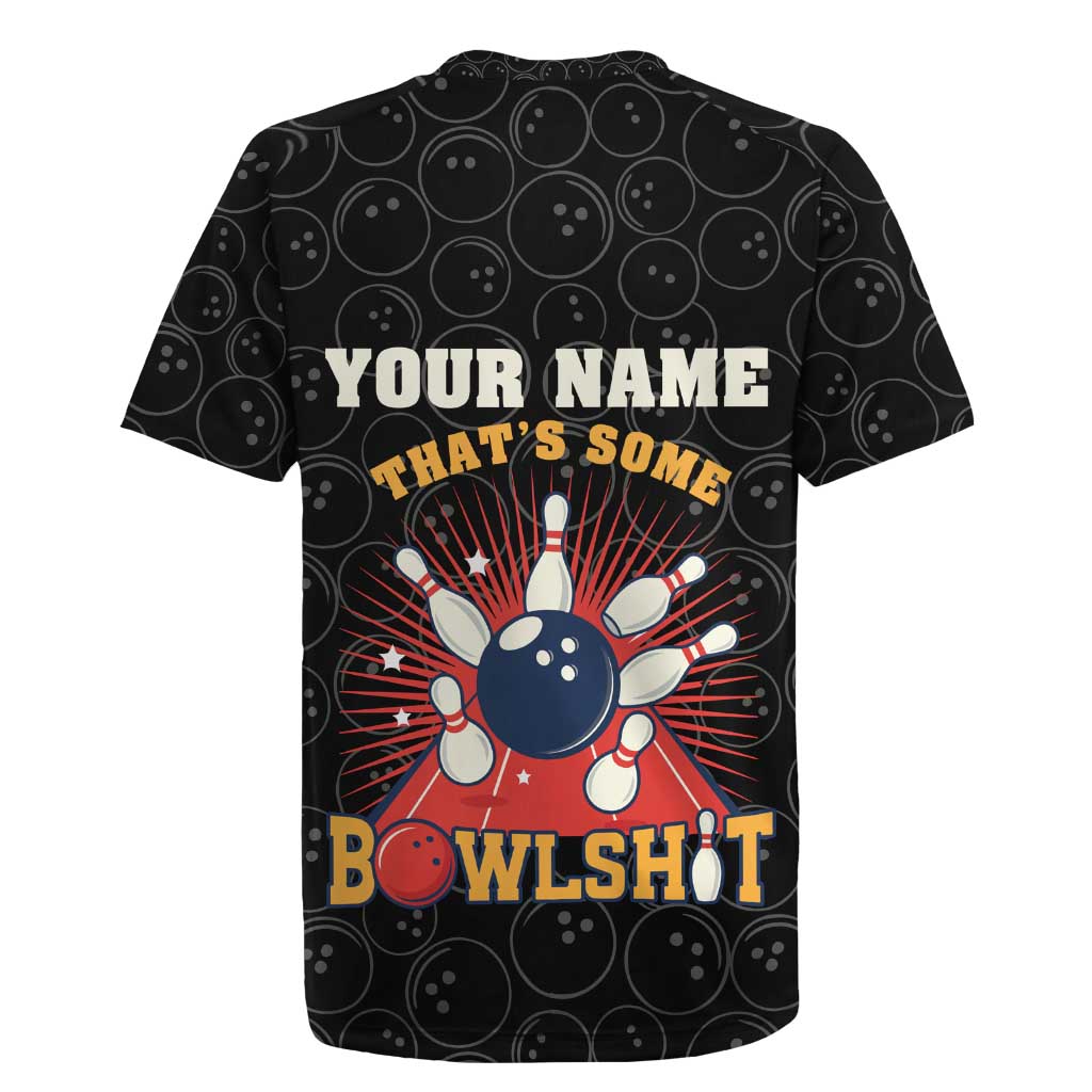 Flaming Bowling Ball Rugby Jersey with Strike Explosion and Funny Quote Graphic on Bowling - Wonder Print Shop