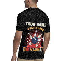 Flaming Bowling Ball Rugby Jersey with Strike Explosion and Funny Quote Graphic on Bowling - Wonder Print Shop