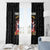 Flaming Bowling Ball Window Curtain with Strike Explosion and Funny Quote Graphic on Bowling - Wonder Print Shop