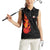 Flaming Bowling Ball Women Sleeveless Polo Shirt with Strike Explosion and Funny Quote Graphic on Bowling - Wonder Print Shop