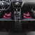 Pink Flaming Bowling Ball and Pins Car Mats with Lightning Effect Graphic Design - Wonder Print Shop