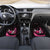 Pink Flaming Bowling Ball and Pins Car Mats with Lightning Effect Graphic Design - Wonder Print Shop