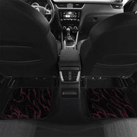 Pink Flaming Bowling Ball and Pins Car Mats with Lightning Effect Graphic Design - Wonder Print Shop