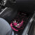 Pink Flaming Bowling Ball and Pins Car Mats with Lightning Effect Graphic Design - Wonder Print Shop