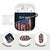 Aggressive Bass Fishing AirPods Case with American Flag Pattern on Grunge Hex Background - Wonder Print Shop