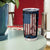 Aggressive Bass Fishing Tumbler Cup with American Flag Pattern on Grunge Hex Background - Wonder Print Shop