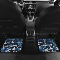 Blue Camouflage Pattern Car Mats with Bowling Pins and Ball Graphic Design - Wonder Print Shop