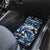 Blue Camouflage Pattern Car Mats with Bowling Pins and Ball Graphic Design - Wonder Print Shop