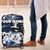 Blue Camouflage Pattern Luggage Cover with Bowling Pins and Ball Graphic Design - Wonder Print Shop