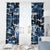 Blue Camouflage Pattern Window Curtain with Bowling Pins and Ball Graphic Design - Wonder Print Shop