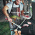 Pike Fishing Apron with American Flag and Realistic Fish Scale Texture Design - Wonder Print Shop