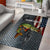 Pike Fishing Area Rug with American Flag and Realistic Fish Scale Texture Design - Wonder Print Shop