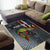 Pike Fishing Area Rug with American Flag and Realistic Fish Scale Texture Design - Wonder Print Shop