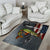 Pike Fishing Area Rug with American Flag and Realistic Fish Scale Texture Design - Wonder Print Shop