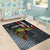 Pike Fishing Area Rug with American Flag and Realistic Fish Scale Texture Design - Wonder Print Shop