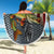 Pike Fishing Beach Blanket with American Flag and Realistic Fish Scale Texture Design - Wonder Print Shop