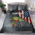 Pike Fishing Bedding Set with American Flag and Realistic Fish Scale Texture Design - Wonder Print Shop
