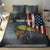 Pike Fishing Bedding Set with American Flag and Realistic Fish Scale Texture Design - Wonder Print Shop