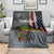Pike Fishing Blanket with American Flag and Realistic Fish Scale Texture Design - Wonder Print Shop