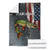 Pike Fishing Blanket with American Flag and Realistic Fish Scale Texture Design - Wonder Print Shop