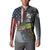 Pike Fishing Button Sweatshirt with American Flag and Realistic Fish Scale Texture Design - Wonder Print Shop