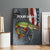 Pike Fishing Canvas Wall Art with American Flag and Realistic Fish Scale Texture Design - Wonder Print Shop