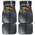 Pike Fishing Car Mats with American Flag and Realistic Fish Scale Texture Design - Wonder Print Shop