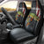 Pike Fishing Car Seat Cover with American Flag and Realistic Fish Scale Texture Design - Wonder Print Shop