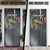 Pike Fishing Door Cover with American Flag and Realistic Fish Scale Texture Design - Wonder Print Shop