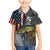 Pike Fishing Family Matching Mermaid Dress and Hawaiian Shirt with American Flag and Realistic Fish Scale Texture Design - Wonder Print Shop