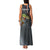 Pike Fishing Family Matching Tank Maxi Dress and Hawaiian Shirt with American Flag and Realistic Fish Scale Texture Design - Wonder Print Shop