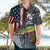 Pike Fishing Hawaiian Shirt with American Flag and Realistic Fish Scale Texture Design - Wonder Print Shop
